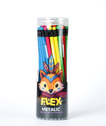 مجموعة اقلام رصاص flex metalic